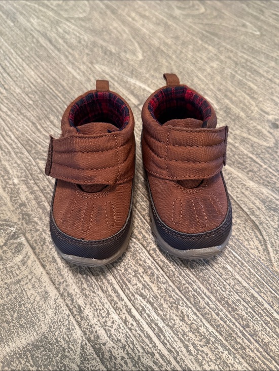 Carter's Other - Carter’s Kids Toddler Baby Brown Winter Velcro Strap Outdoor Hiking Snow Boots